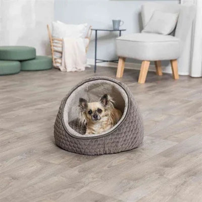 Trixie Iglo Livia Cat Bed, Grey/Cream - Image 3