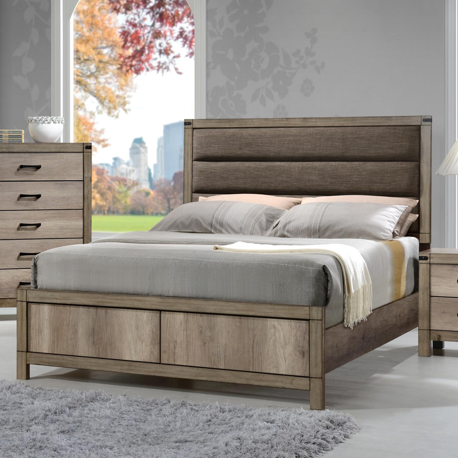 Crown Mark Matteo Queen Bed B3200-Q-HBFB/B3200-KQ-RAIL - Image 1