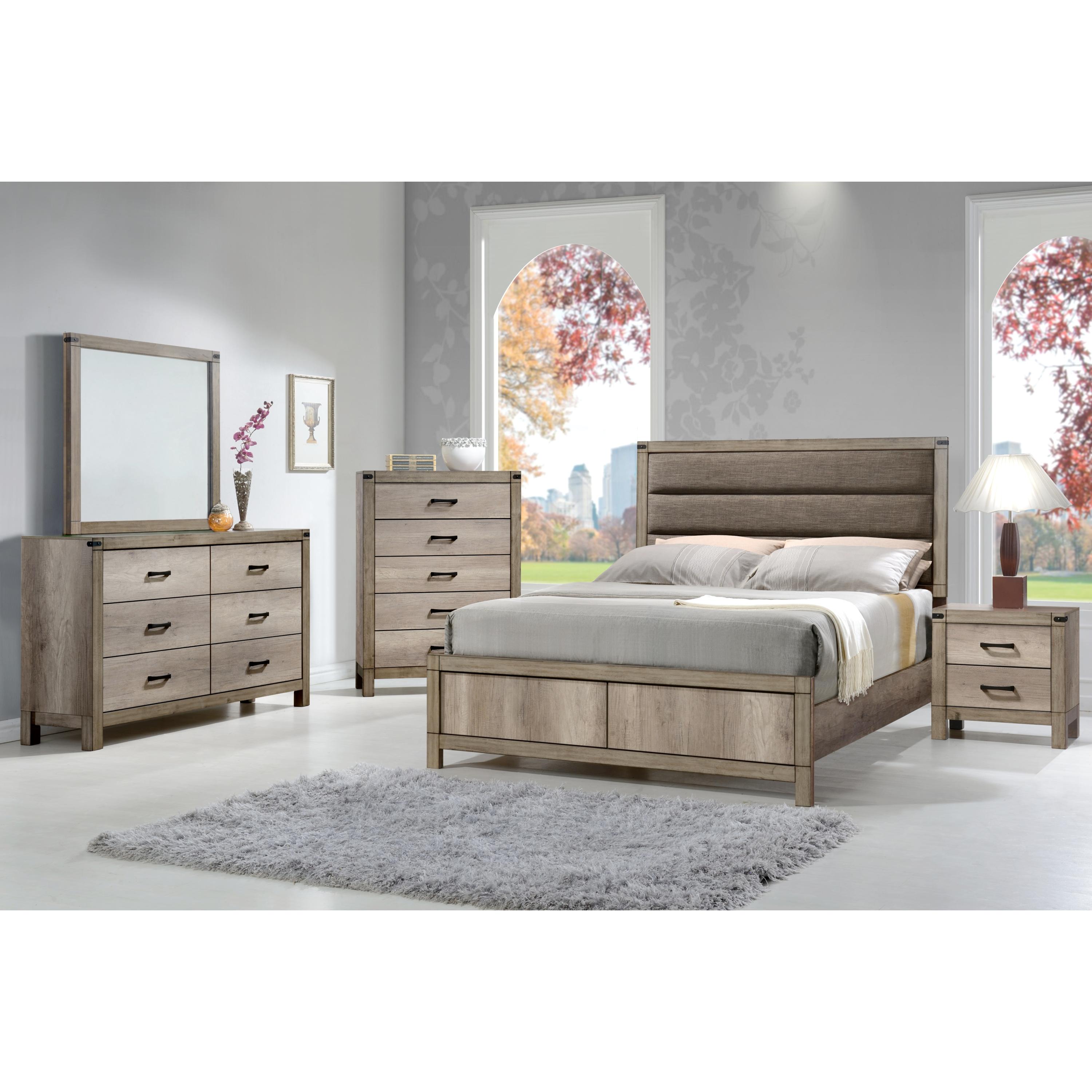 Crown Mark Matteo Queen Bed B3200-Q-HBFB/B3200-KQ-RAIL - Image 2