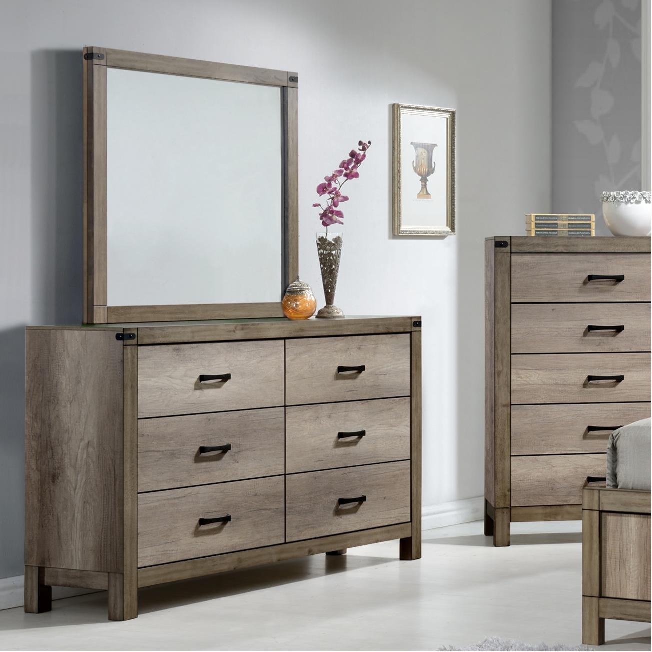 Crown Mark Matteo 6-Drawer Dresser B3200-1 - Image 1