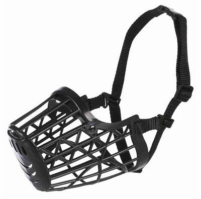 Trixie Muzzle Plastic Black – comfortable muzzle
