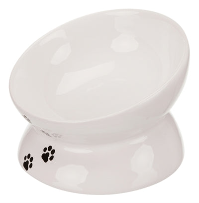 Trixie Cat Food Bowl White - Image 1