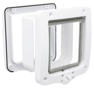 Trixie 4-Way Cat Flap with Tunnel White