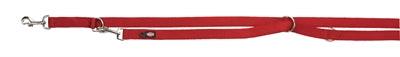 Trixie Premium Dog Leash Double-Stitched Adjustable Red - 200 cm long - Image 1