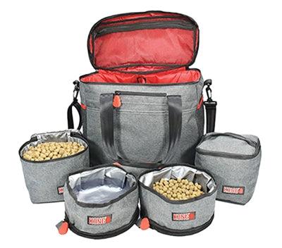 KONG Dog Travel Bag 5-Piece – Waterproof Collapsible Food and Water Bowls for Travel