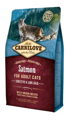Carnilove Salmon Sensitive / Long Hair – Grain-free cat food for sensitive cats with long hair - Image 2