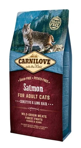 Carnilove Salmon Sensitive / Long Hair – Grain-free cat food for sensitive cats with long hair - Image 3