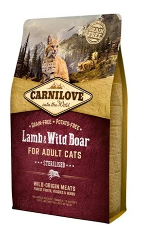 Carnilove Lamb / Wild Boar Sterilized – Grain-free cat food for sterilized cats - Image 2