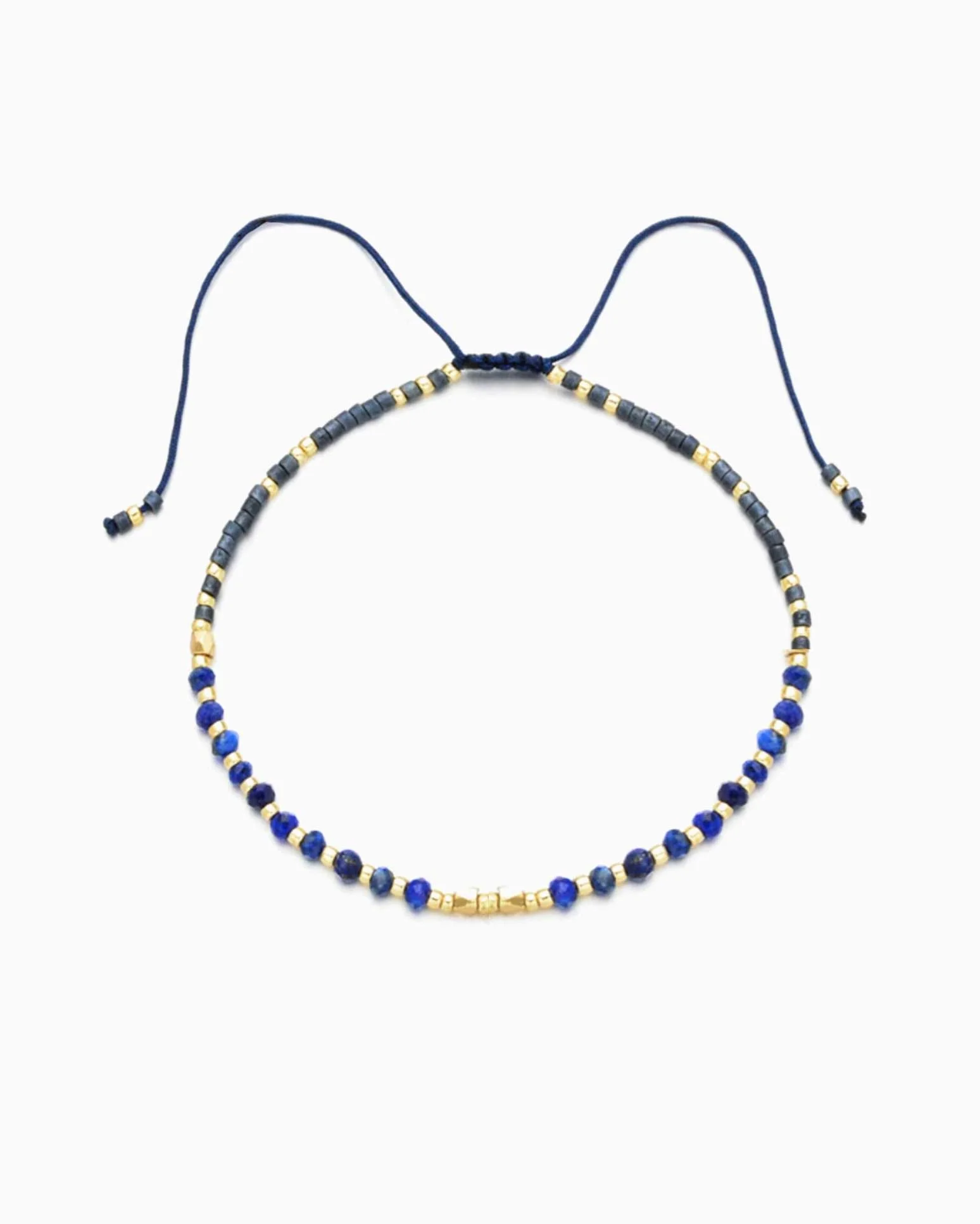Lapis Lazuli Healing Gemstone Stacking Bracelet - Image 2