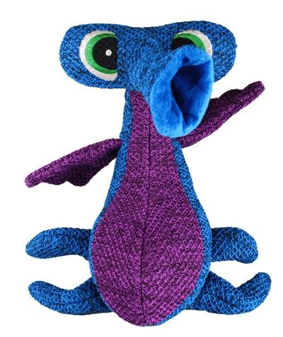 Kong Woozles Alien Blue – Durable Dog Toy with Squeakers (28 x 19 x 13.5 cm) - Image 1