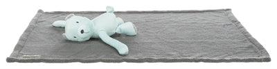 Trixie Junior Playset Blanket and Bear Gray / Mint Green – Handy blanket for on the go
