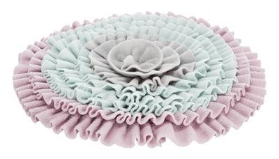 Trixie Junior Snuffle Mat Soft Pink / Mint Green / Grey - Fun snuffle mat - 38 x 38 cm - Image 1