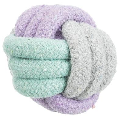 Trixie Junior Knot Ball Rope - 6 cm puppy ball made of cotton/polyester - Image 2