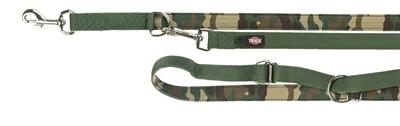Trixie Premium Dog Leash Neoprene Adjustable Camouflage Green - 200 x 2.5 cm - Image 2