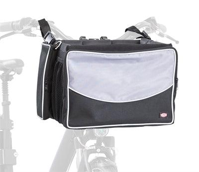 Trixie Bicycle Basket for Handlebars Nylon Black/Gray – For dogs up to 6kg