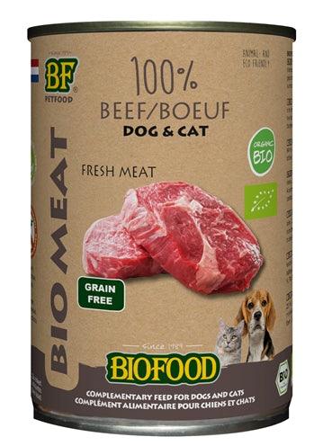 BF Petfood Organic Dog 100% Beef – Organic and grain-free – 12×400 grams