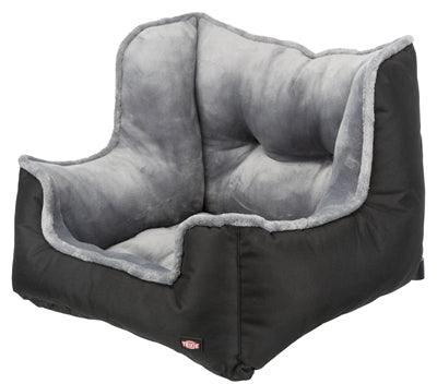 Trixie Car Seat Dog – 50 x 50 x 40 cm – Black/Gray – Soft Padded & Can be used as a Travel Bed - Image 2