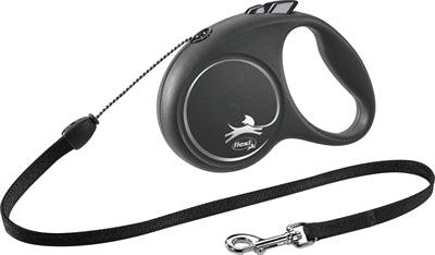 Flexi Roll Line Black Design Cord Black – 5 meters – for dogs up to 12 kg or 20 kg
