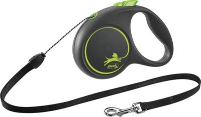 Flexi Roll Line Black Design Cord Green S – 5 meters