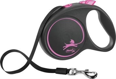 Flexi Roll Line Black Design Tape Pink – 5 meters – for dogs up to 15, 25 or 50 kg - Image 3