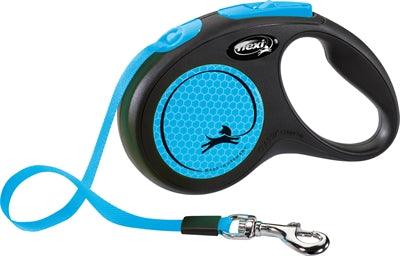 Flexi Reel Tape New Neon Tape Black/Neon Blue – 5 meter retractable tape – S & M size