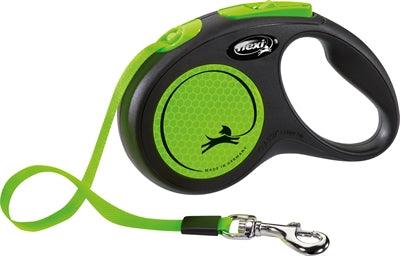 Flexi Reel Tape New Neon Tape Black/Green – 5 meter retractable tape – S & M
