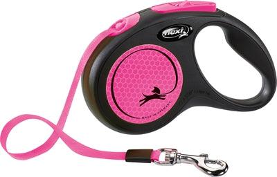 Flexi Reel Tape New Neon Tape Black/Pink – 5 meter retractable tape – S & M