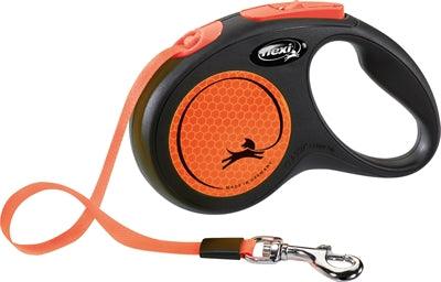 Flexi Reel Tape New Neon Tape Black/Orange – 5 meter retractable tape – S & M