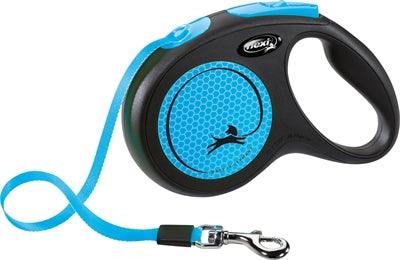 Flexi Reel Tape New Neon Tape Black/Neon Blue - 5 meter retractable tape - S & M size - Image 2