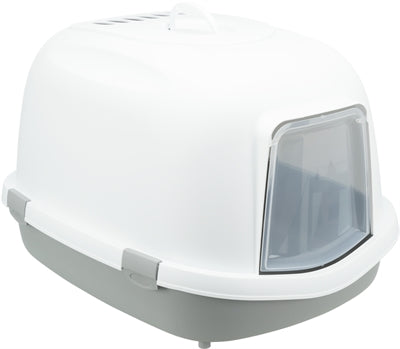 Trixie Cat Litter Box Primo Xxl Top With Hood Gray / White