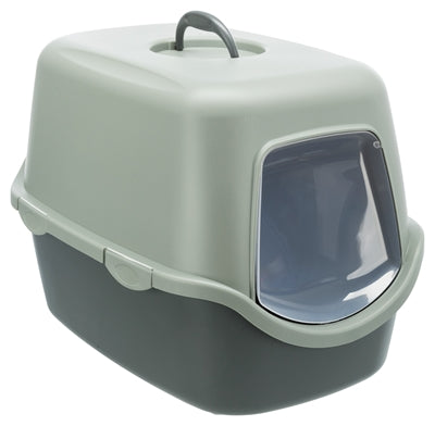 Trixie Be Eco Recycled Cat Litter Box Vico With Hood Anthracite/Green