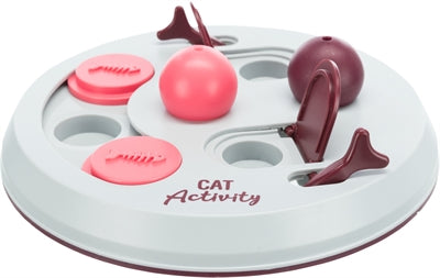 Trixie Cat Activity Flip Board - Brown / Pink / Light Grey - Image 2