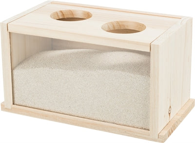 Trixie Sand Bath for Mice / Hamsters Wood - Image 1