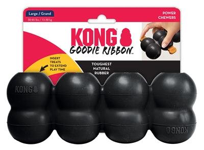 Kong Extreme Goodie Ribbon Black - For filling with dog treats - 21.5 cm - Image 2