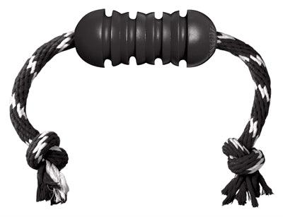 Kong Extreme Dental with Rope Black/White - Mega strong dog toy - Image 1