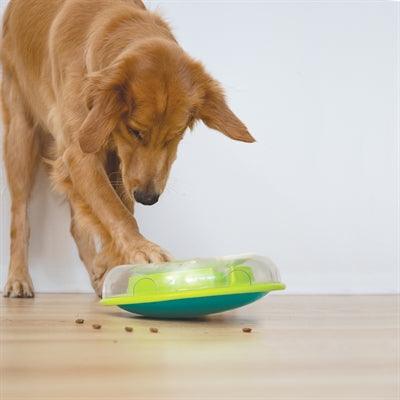 Nina Ottosson Wobble Bowl Green - Interactive Food Bowl and Puzzle - Image 2