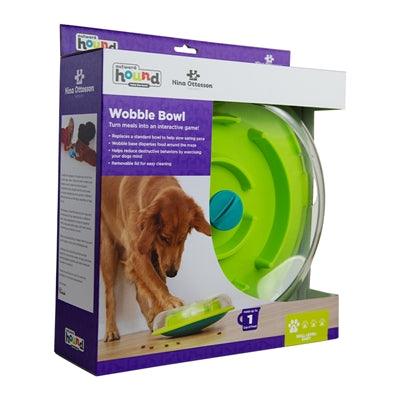 Nina Ottosson Wobble Bowl Green - Interactive Food Bowl and Puzzle - Image 3