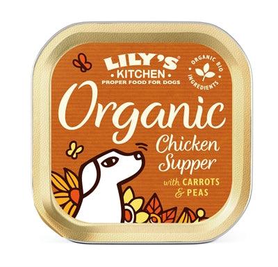 Lily’s Kitchen Dog Organic Chicken Supper – Bulk wet dog food – 11 x 150 grams