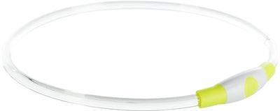 Trixie Green Rechargeable Luminous Collar - Includes USB Charger - Various Sizes - Image 2