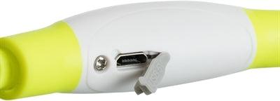 Trixie Green Rechargeable Luminous Collar - Includes USB Charger - Various Sizes - Image 3
