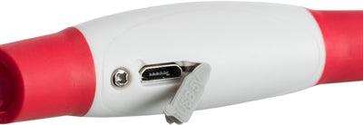 Trixie Light Up Collar USB Flash Light Rechargeable TPU Red - Image 3