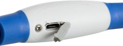 Trixie Blue Luminous Rechargeable Collar - Includes USB Charger - Various Sizes - Image 3