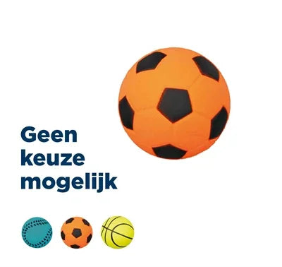 Trixie Floating Foam Rubber Ball Assorted - available in packs of 1 or 4. - Image 2