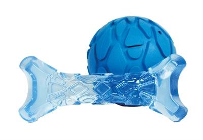 Fofos Puppy Bone and Ball Blue – Fun puppy toy for dogs that are losing their baby teeth