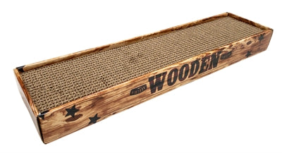 Croci Scratching Post Homedecor Noce Wood Print Brown