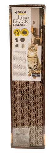 Croci Scratching Post Homedecor Wenge Wood Print Dark Brown - Image 3