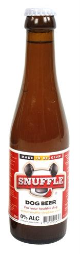 Snuffle Dog Beer Beef Flavor in Glass Bottle – Tasty addition to dog food – 25 cl