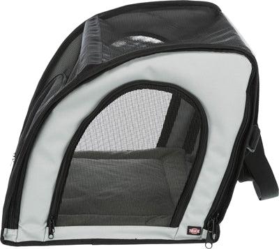 Trixie Dog Car Seat – Grey/Black – 44 x 40 x 37 cm – Enclosed Seat with Cushion & Foldable - Image 3