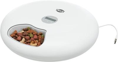Trixie Automatic Pet Feeder Tx5+1, 6 Meals, 180ml, White
