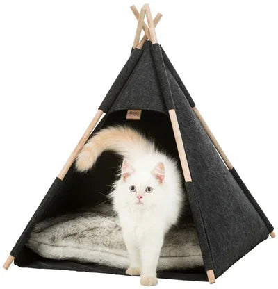 Trixie Tipi Cat Bed, Felt, Anthracite